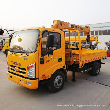 Mini grue d&#39;ascenseur montée par camion mobile de ramassage avec la flèche télescopique